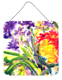 Flower Wall or Door Hanging Prints (Color: 6127DS66, size: 6 x 6)
