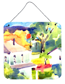 Houses Wall or Door Hanging Prints (Color: 6131DS66, size: 6 x 6)