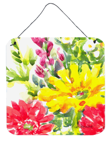 Flower Wall or Door Hanging Prints (Color: 6136DS66, size: 6 x 6)