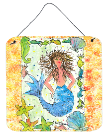 Mermaid Wall or Door Hanging Prints (Color: 8082DS66, size: 6 x 6)