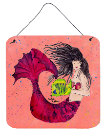 Mermaid Wall or Door Hanging Prints (Color: 8338DS66, size: 6 x 6)