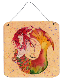 Mermaid Wall or Door Hanging Prints (Color: 8339DS66, size: 6 x 6)