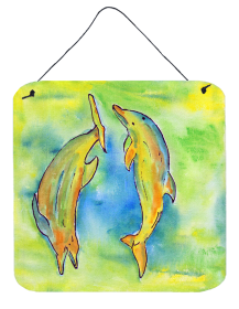 Dolphin Wall or Door Hanging Prints (Color: 8380DS66, size: 6 x 6)