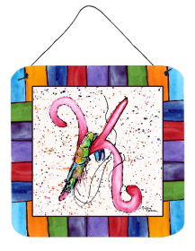 Beach and Seafood Wall or Door Hanging Prints (Color: 8434-KDS66, size: 6 x 6)