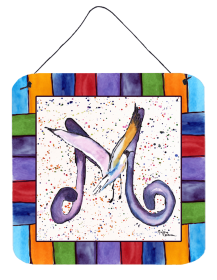 Beach and Seafood Wall or Door Hanging Prints (Color: 8436-MDS66, size: 6 x 6)