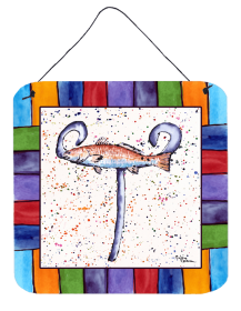 Beach and Seafood Wall or Door Hanging Prints (Color: 8443-TDS66, size: 6 x 6)
