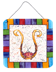 Beach and Seafood Wall or Door Hanging Prints (Color: 8444-UDS66, size: 6 x 6)