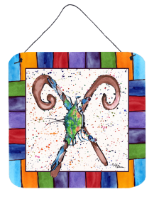 Beach and Seafood Wall or Door Hanging Prints (Color: 8447-XDS66, size: 6 x 6)