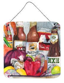 New Orleans Beers and Spices Wall or Door Hanging Prints (Color: 1017-1DS66, size: 6 x 6)