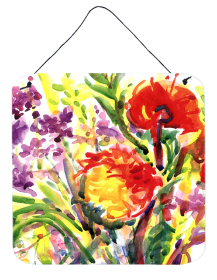 Flower Wall or Door Hanging Prints (Color: 6042DS66, size: 6 x 6)