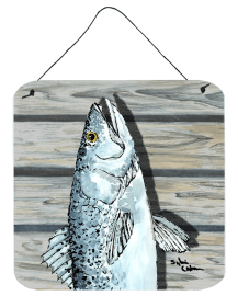 Fish Speckled Trout Wall or Door Hanging Prints (Color: 8494DS66, size: 6 x 6)