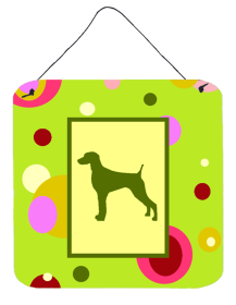 Weimaraner Wall or Door Hanging Prints (Color: Weimaraner, size: 6 x 6)