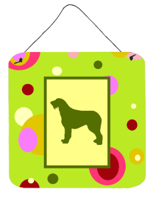 Irish Wolfhound Wall or Door Hanging Prints (Color: Irish Wolfhound, size: 6 x 6)