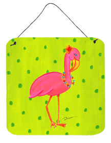 Flamingo Wall or Door Hanging Prints (Color: Flamingo, size: 6 x 6)