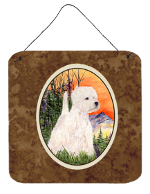 Westie Wall or Door Hanging Prints (Color: Westie, size: 6 x 6)