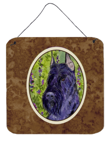 Scottish Terrier Wall or Door Hanging Prints (Color: Terrier Wall, size: 6 x 6)