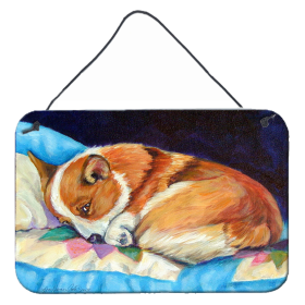 Corgi Wall or Door Hanging Prints (Color: 7291DS812, size: 8 x 12)