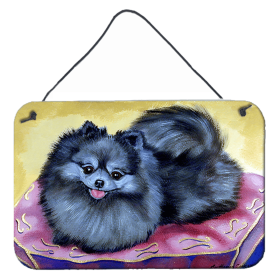Pomeranian Wall or Door Hanging Prints (Color: 7503DS812, size: 8 x 12)