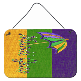 Mardi Gras Wall or Door Hanging Prints (Color: 8381DS812, size: 8 x 12)