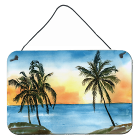 Palm Tree Wall or Door Hanging Prints (Color: 8551DS812, size: 8 x 12)