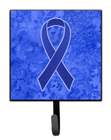 Ribbon - Disease Awareness Design Leash or Key Holder (Color: Colon Cancer Awareness, size: 4.25 x 7)