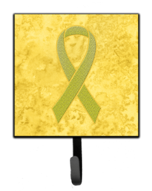 Ribbon - Disease Awareness Design Leash or Key Holder (Color: Sarcoma, Bone or Bladder Cancer Awareness, size: 4.25 x 7)
