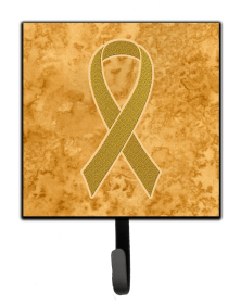 Ribbon - Disease Awareness Design Leash or Key Holder (Color: Childhood Cancers Awareness, size: 4.25 x 7)