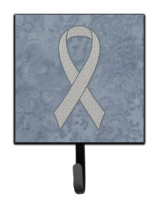 Ribbon - Disease Awareness Design Leash or Key Holder (Color: Lung Cancer Awareness, size: 4.25 x 7)