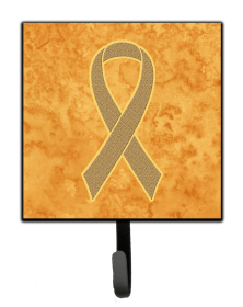 Ribbon - Disease Awareness Design Leash or Key Holder (Color: Uterine Cancer Awareness, size: 4.25 x 7)