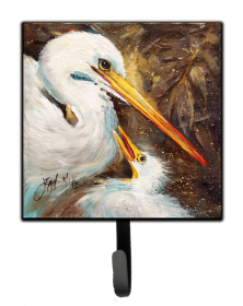 Bird Leash or Key Holder (Color: Animals/Birds/Bird - Egret 1, size: 4.25 x 7)