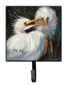Bird Leash or Key Holder (Color: Animals/Birds/Bird - Egret 3, size: 4.25 x 7)