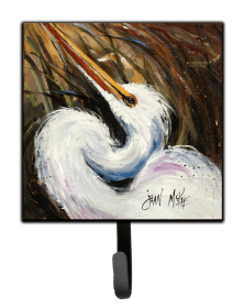 Bird Leash or Key Holder (Color: Animals/Birds/Bird - Egret 4, size: 4.25 x 7)