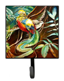 Bird Leash or Key Holder (Color: Animals/Birds/Bird - Mandarin Pheasant, size: 4.25 x 7)