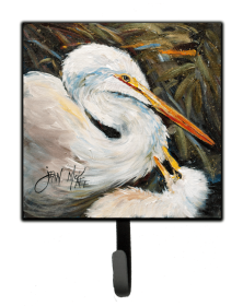 Bird Leash or Key Holder (Color: Animals/Birds/Bird - Egret 5, size: 4.25 x 7)