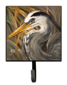 Bird Leash or Key Holder (Color: Animals/Birds/Bird - Blue Heron 1, size: 4.25 x 7)