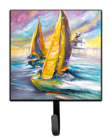 Nautical Leash or Key Holder (Color: Beach/Beach and Lake Scenes/Sailboats 4, size: 4.25 x 7)