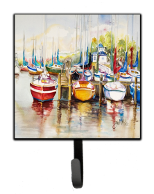 Nautical Leash or Key Holder (Color: Beach/Beach and Lake Scenes/Sailboats 5, size: 4.25 x 7)