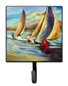 Nautical Leash or Key Holder (Color: Beach/Beach and Lake Scenes/Sailboats 6, size: 4.25 x 7)