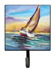 Nautical Leash or Key Holder (Color: Beach/Beach and Lake Scenes/Sailboats 7, size: 4.25 x 7)