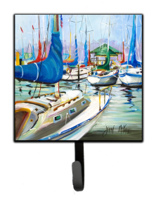 Nautical Leash or Key Holder (Color: Beach/Beach and Lake Scenes/Sailboats 11, size: 4.25 x 7)