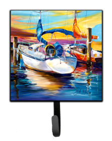 Nautical Leash or Key Holder (Color: Beach/Beach and Lake Scenes/Sailboats 13, size: 4.25 x 7)