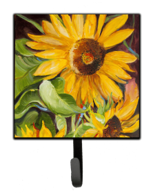 Floral Leash or Key Holder (Color: Sunflower, size: 4.25 x 7)
