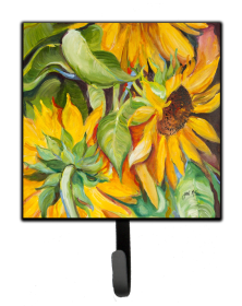 Floral Leash or Key Holder (Color: Sunflower 1, size: 4.25 x 7)