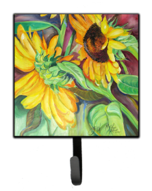 Floral Leash or Key Holder (Color: Sunflower 2, size: 4.25 x 7)