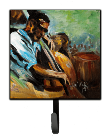 Musical Instrument Leash or Key Holder (Color: Music/Double Bass, size: 4.25 x 7)