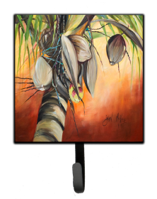 Carribbean Leash or Key Holder (Color: Flowers and Trees/Tree - Coconut Tree 1, size: 4.25 x 7)