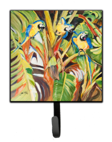Bird Leash or Key Holder (Color: Animals/Birds/Bird - Parrot, size: 4.25 x 7)