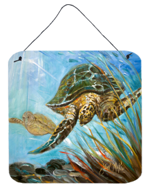 Loggerhead Sea Turtle Wall or Door Hanging Prints (Color: Animals/Turtle, size: 6 x 6)