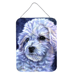 Bichon Frise Wall or Door Hanging Prints (Color: 7336DS1216, size: 12 x 16)