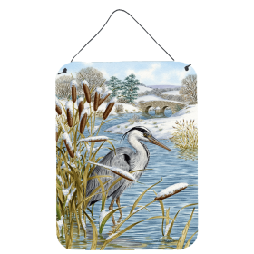 Blue Heron Wall or Door Hanging Prints (Color: ASA2057DS1216, size: 12 x 16)